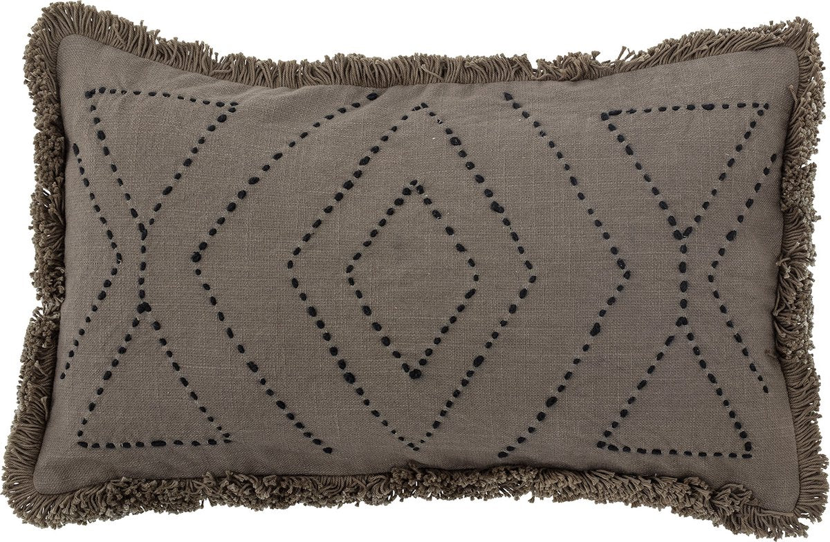 Bloomingville baloo cushion, brown, cotton