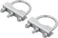 Proplus u-beugel voor neuswielklem - staal - zilver - 60 70 mm - set van 2