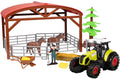 Toi-toys ackers ville paardenstal met tractor licht en geluid speelset, 14dlg.