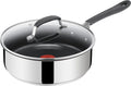 Jamie oliver by tefal easy cook - hapjespan - ø24 cm - keramisch - pfas-vrij - inclusief deksel - inductie