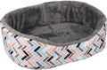 Flamingo knaagdierenmand clavio ovaal - slaapplaats - 35x28x11 cm multi-color