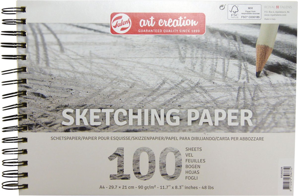 Talens art creation schetspapier 29,7x21cm 90g 100 vellen