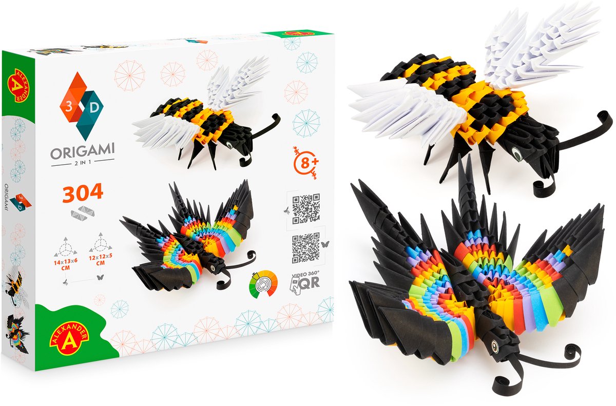 Origami-3D-Schmetterling, 304 Teile