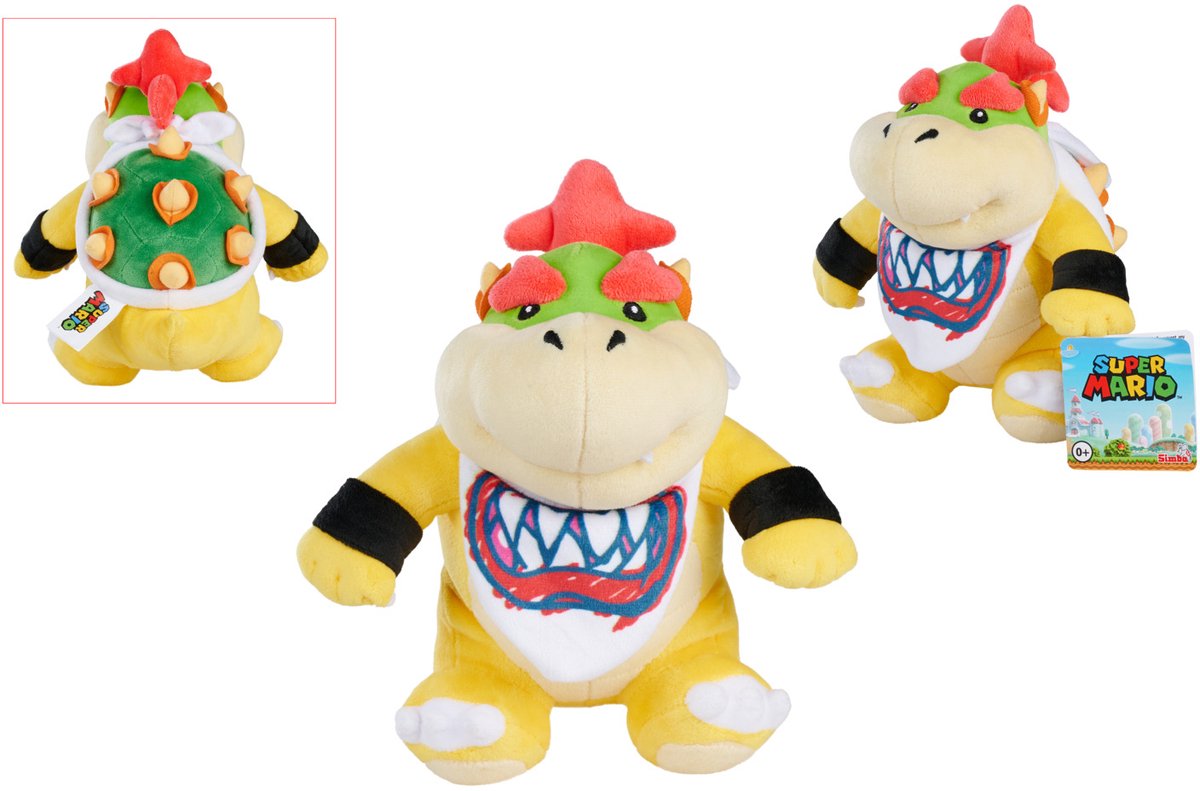 Simba toys plush nintendo - knuffel bowser junior 22cm - super mario bros