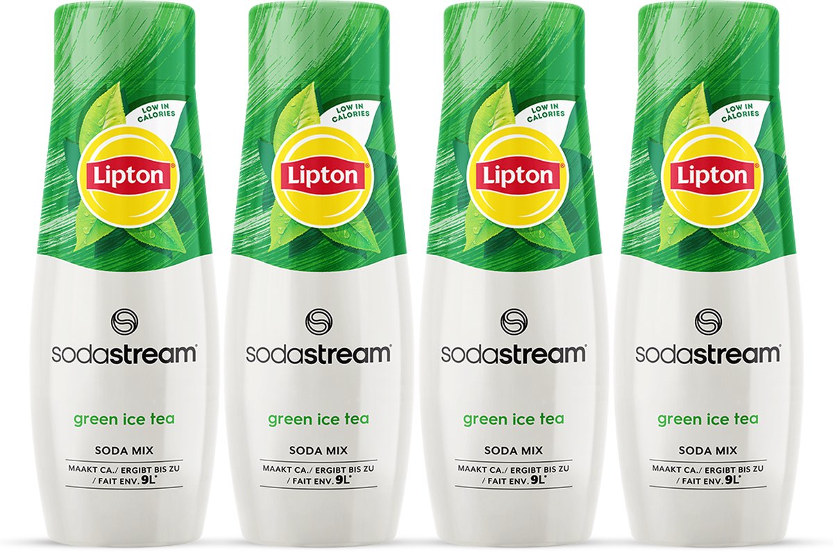 Sodastream lipton ice tea green siroop - 4 pack