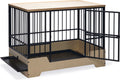Designed by lotte bench hondenbench meubel quirine - hondenmand - met lade - metaal hout - xl - 112x73x85 cm