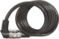 Abus spiraalkabel slot 3506c - 6 mm dik, flexibel cijferslot - -security level 1 - 120 cm - zwart