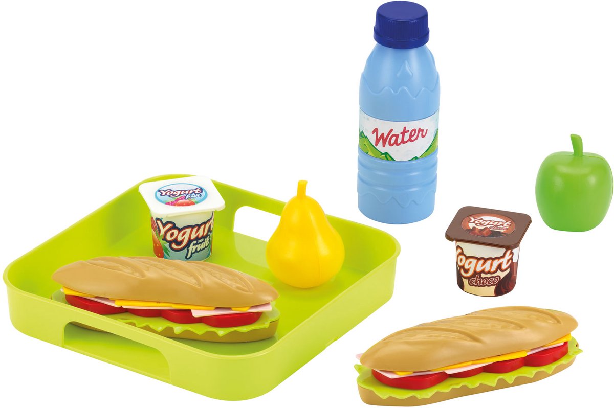 Ecoiffier 100% Chef-Sandwich-Set mit Tablett