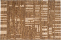 Woood ian handgeweven vloerkleed - wol - bruin 170x240 cm