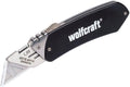 Wolfcraft - vouwmes - zakmes - vrijetijdsmes met intrekbaar mes - 4124000