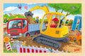 Goki Holzpuzzle Bagger, 24 Teile.