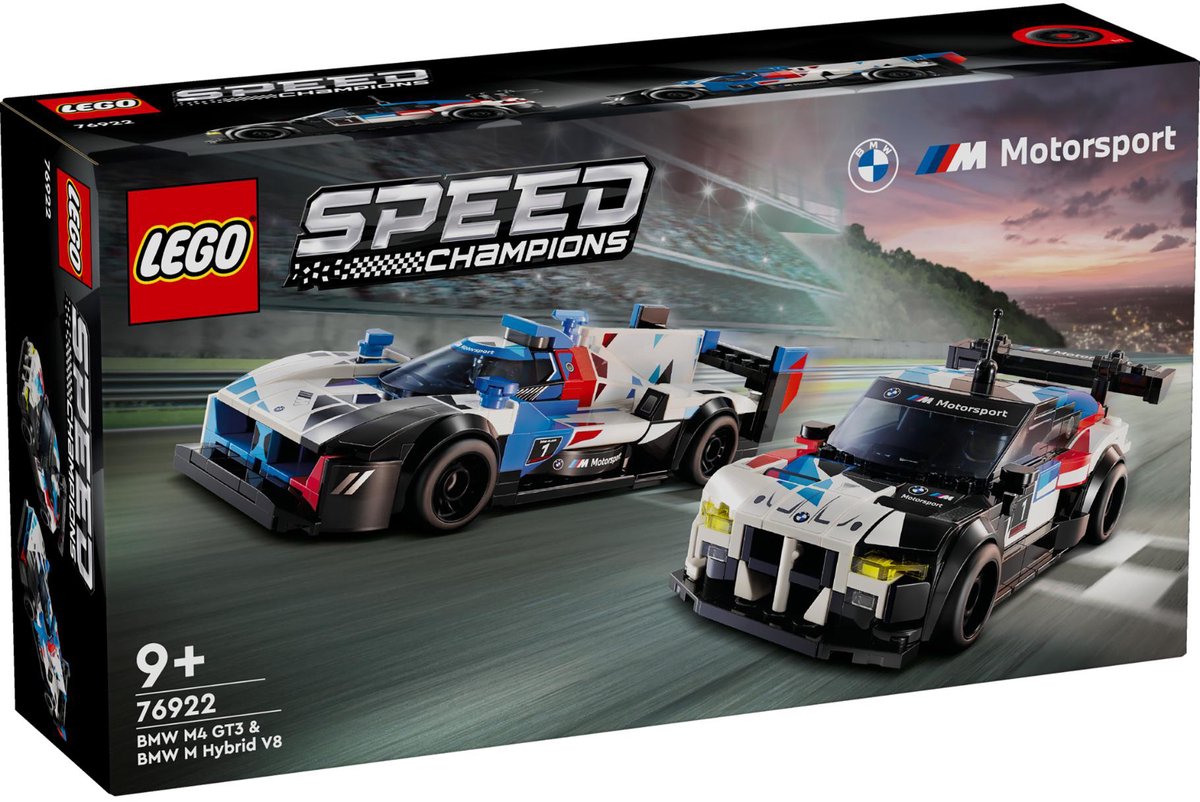 Lego Speed ​​Champions 76922 BMW M4 GT3 und BMW M Hybrid V8 Rennwagen