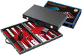 Philos backgammon koffer medium standaard (rood)