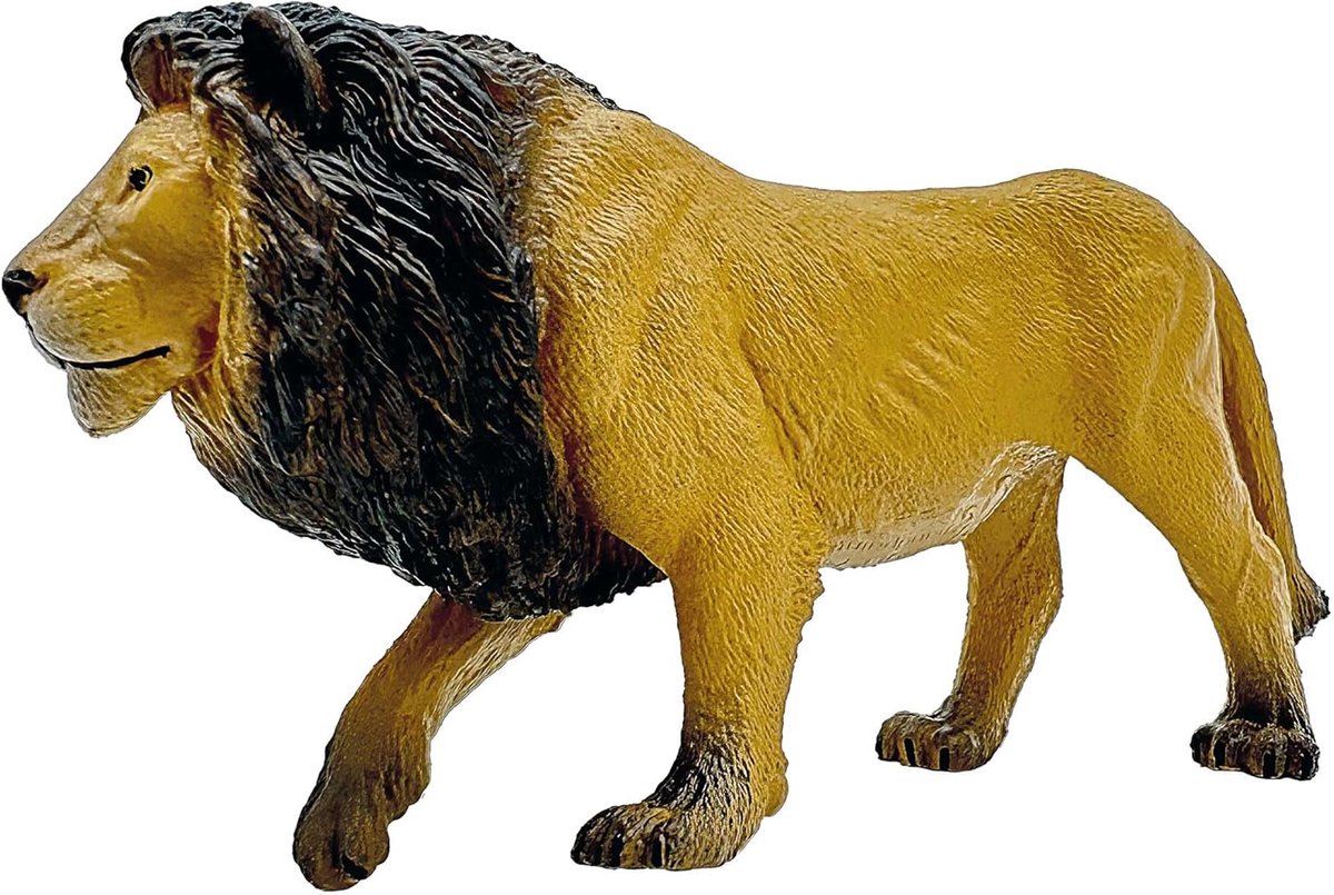 Bullyland 63718 – speelfiguur en verzamelfiguur leeuw staand – ca. 12,2 cm – levensecht en detailrijk vormgegeven – ideaal als educatief speelfiguur en klein cadeautje voor kinderen vanaf 3 jaar.