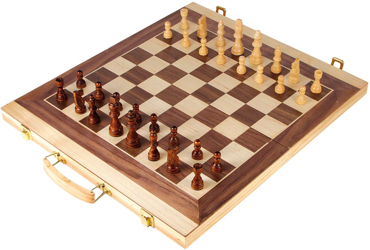 Small Foot – Schach- und Backgammon-Set aus Holz