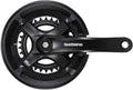 Shimano fc-ty501-2 crankstel 46 30t 2x7 8-speed – vierkante as, zwart, voor mtb en trekkingfiets