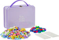 Plus-plus basic reiskoffer pastel 600 delige bouwset pastel lila paars - 7003 - bouwspeelgoed - constructiespeelgoed - set met bouwstenen - vanaf 5 jaar