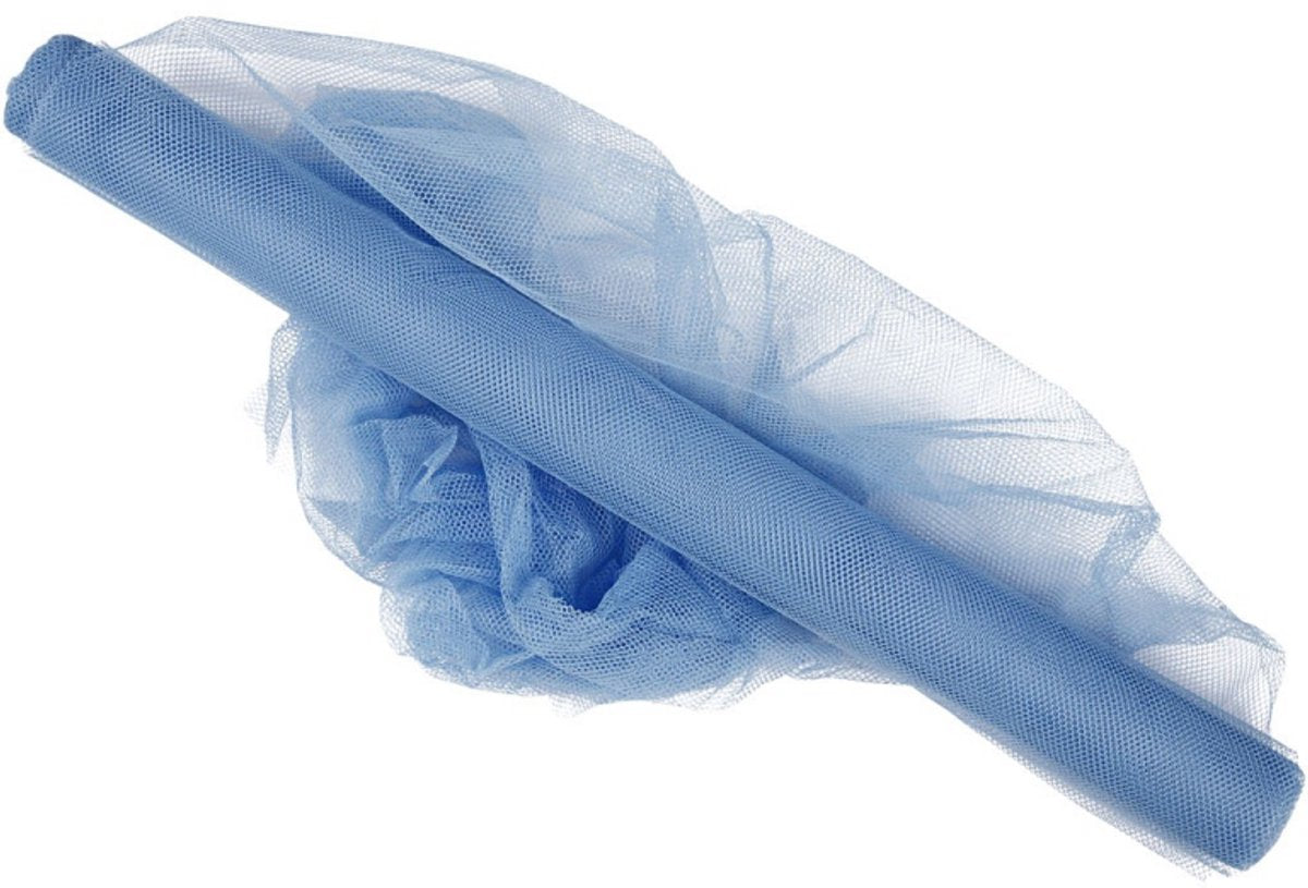 Creativ company cc tulle, w: 50 cm, light blue, 5 m 1 roll