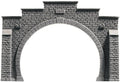 Noch 58042 profi plus h0 tunnelportaal 2-sporig hardschuim model, ongeverfd