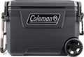Coleman 65qt convoy cooler - 66 liter koelbox – 5 dagen ijs – koelbox met wielen - grijs