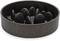 Designed by lotte pom antischrokbak hond - slow feeder hond - voerbak - vaatwasserbestendig - bamboe - grijs - 800 ml