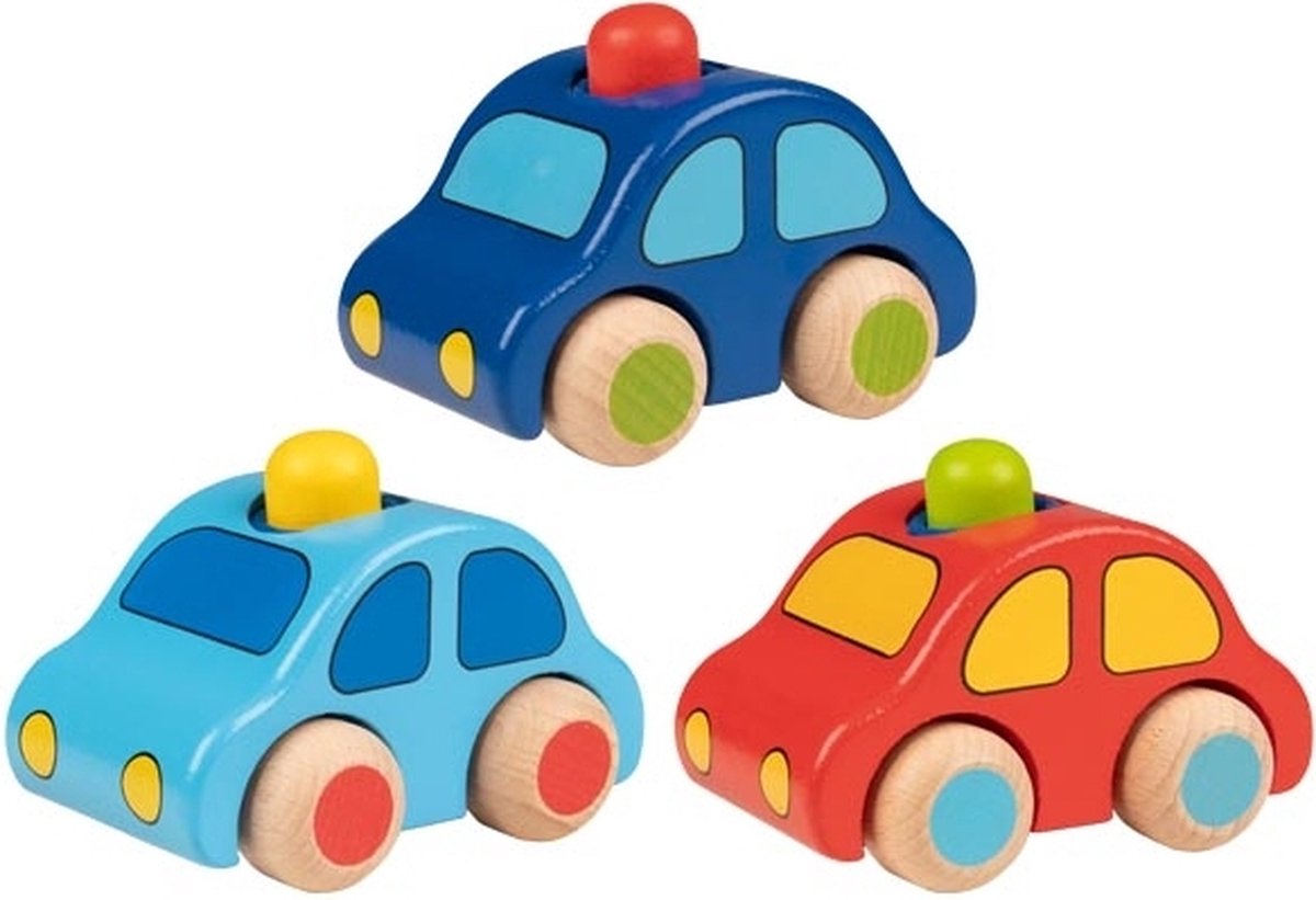 Goki-Holzfahrzeug mit Hupe