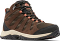 Columbia redmond iii mid waterproof dames wandelschoenen - cordovan, dark coral