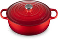 Le creuset lage braad- stoofpan 6,2l - 30cm kersenrood