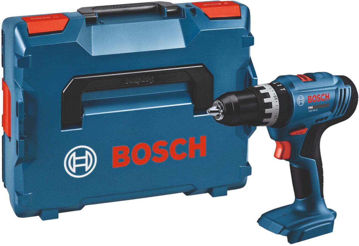 Bosch professional gsb 18v-25 accu klop- schroefboormachine 18v basic body in l-boxx - 06019k9301