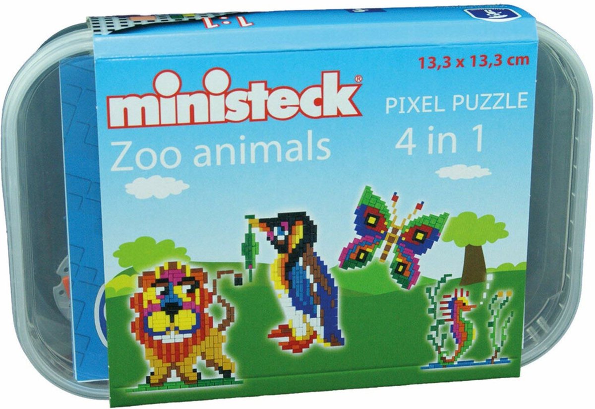 Ministeck Zoo Tierbox, 510 Stück.