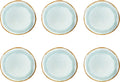 Medard de noblat - shadow aqua - dinerbord 28 cm - 6 delig - stoneware