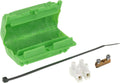 Q-link kabel aftakmof met gel - 3 x 1-4 mm² - voor verbinding onder de grond of aan de wand - vochtbestendig - inclusief kroonstrip, aardklem en tie wrap - groen