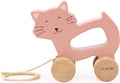 Trixie-Spielfigur aus Holz zum Nachziehen – Frau Katze