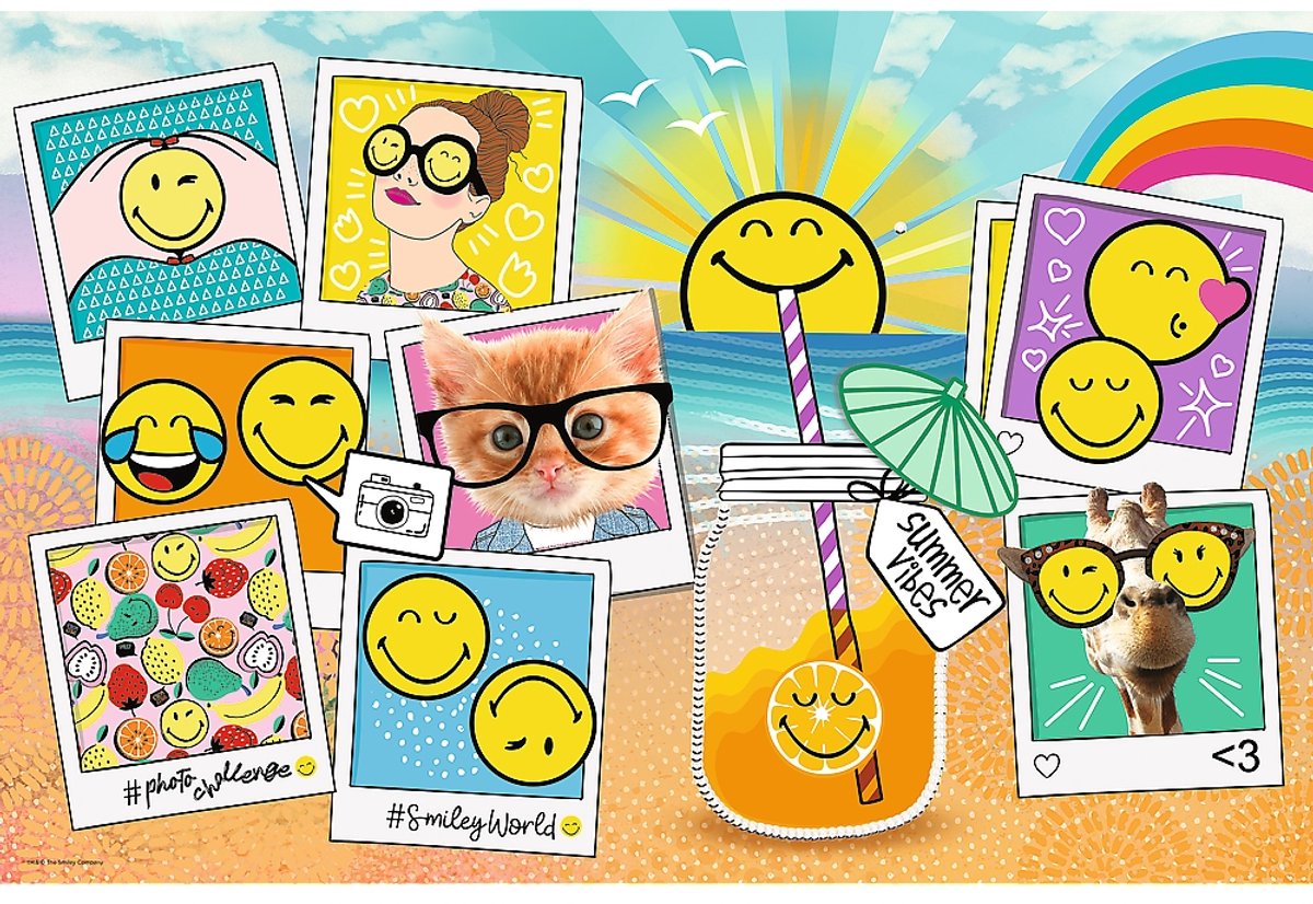 Trefl 300 - smiley op vakantie smiley