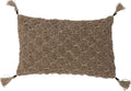 Bloomingville lione cushion, brown, cotton