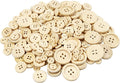 Creativ company houten knopen, d: 8-23 mm, 440 assorti