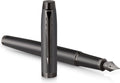 Parker im monochrome vulpen | blauwe inkt | gunmetal afwerking en details | fijne punt | geschenkverpakking