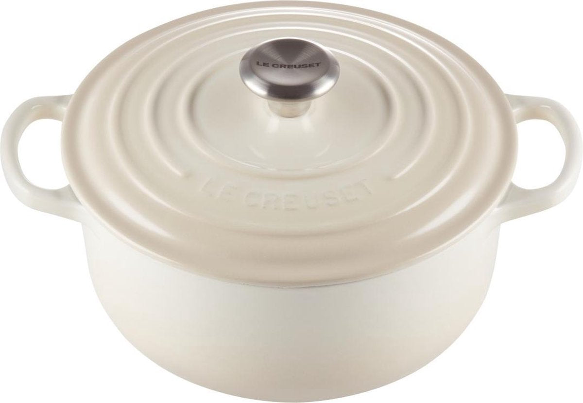 Le creuset braadpan signature meringue - ø 22 cm 3.3 liter
