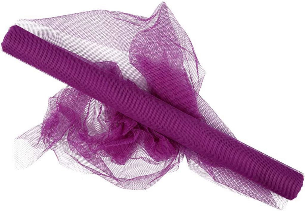 Creativ company cc tulle, w: 50 cm, purple, 5 m 1 roll