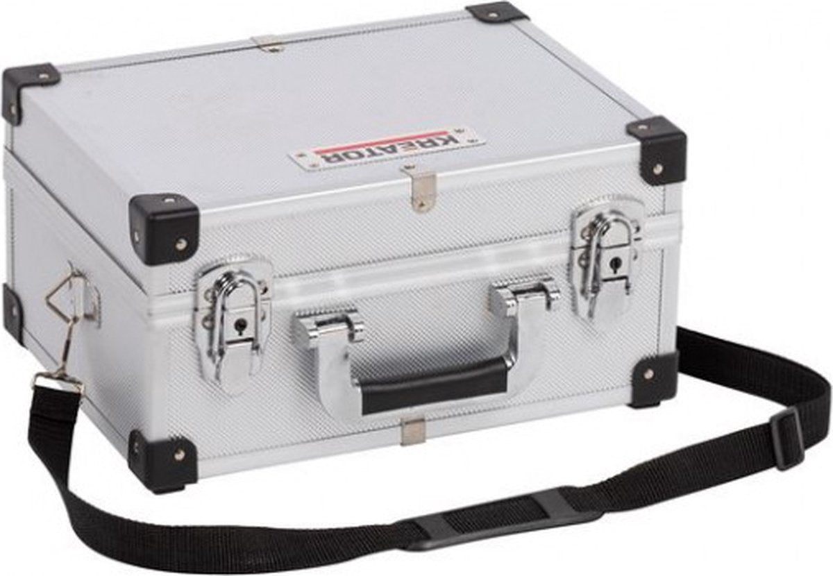 Kreator krt640101s gereedschapskoffer - 420 x 300 x 125 mm - zilver - (geleverd zonder gereedschap)