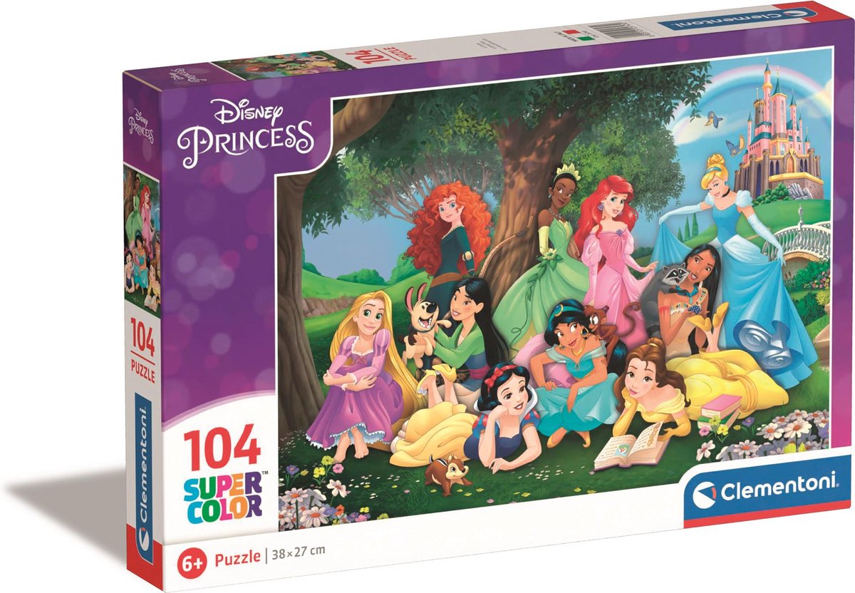 Clementoni Puzzle - Disney Prinzessin, 104 Steine.