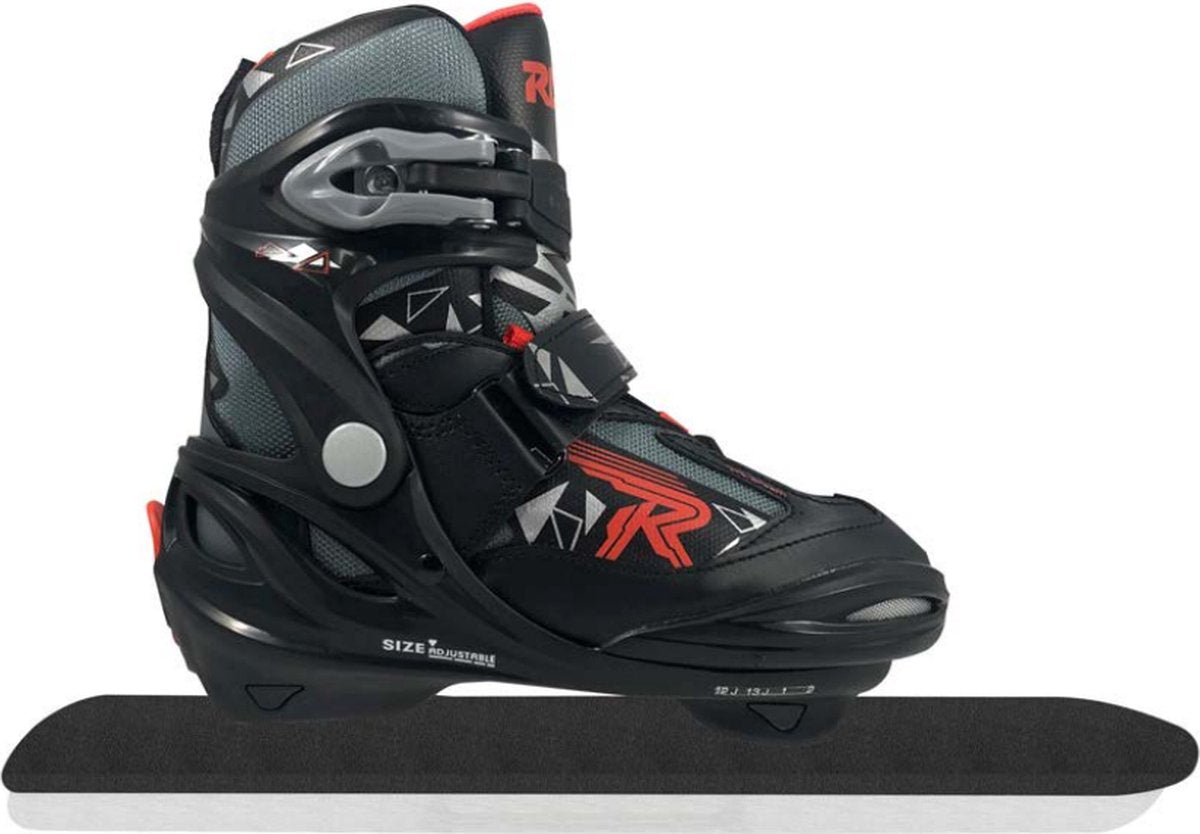 ROCES VICE 4.0 Einstellbar Norweger Schwarz rot Größe 30-35