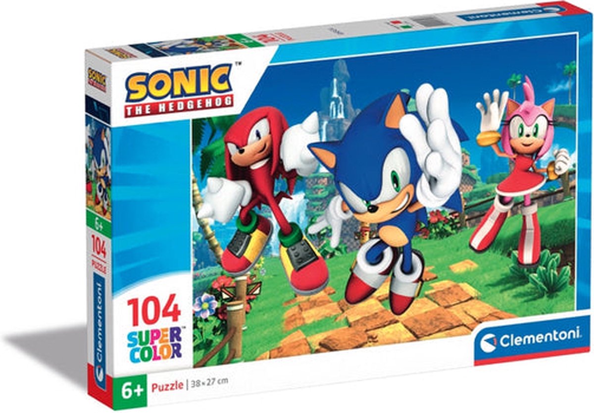 Clementoni Puzzle - Sonic, 104 Teile.