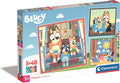 Clementoni Puzzle Super Color Square Bluey, 3x48pcs.