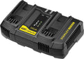 Stanley accessoires - 4 a oplader met 2 poorten, voor 18 v accu's sfmcb24-qw