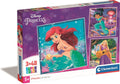 Disney Clementoni Puzzle Super Color Square Princess, 3x48 Teile.