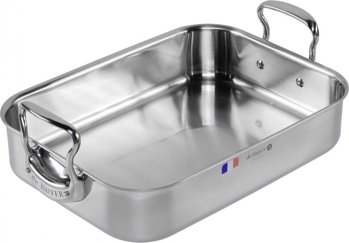 Debuyer de buyer affinity braadslede - 35 x 25 x 8cm - rvs