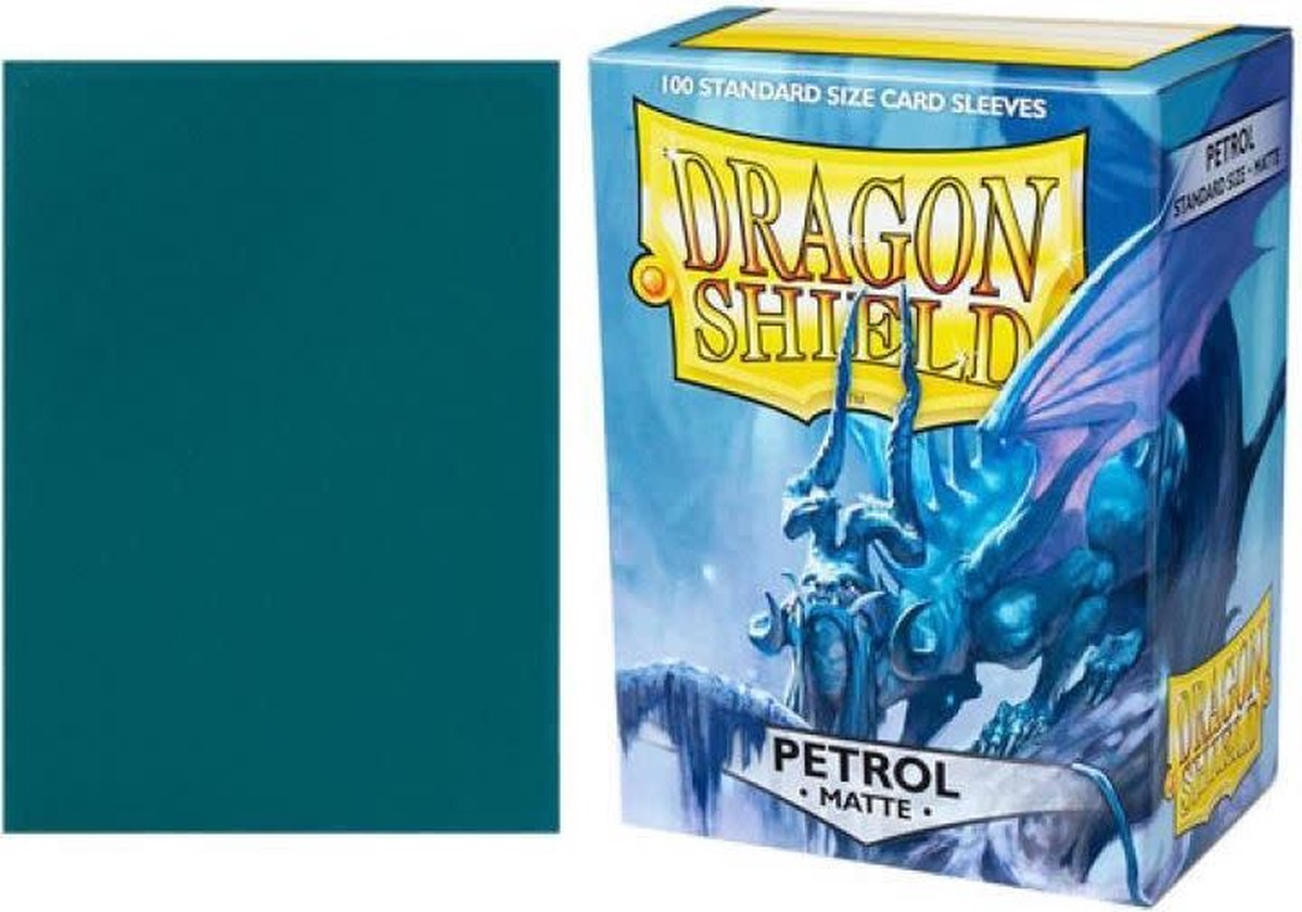 Dragon shield dragon sleeves matte - 100 stuks - petrol blauw