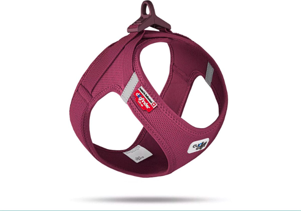 Curli vest harness clasp air-mesh ruby m