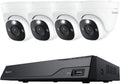 Reolink 4k uhd poe-beveiligingscamerasysteem nvs8-8md4 - 8ch nvr met ingebouwde 2 tb hdd - 4 stuks 4k 8mp poe bedrade koepelcamera's met persoons- en voertuigdetectie - 30 m haarscherp nachtzicht - 24 7 opname
